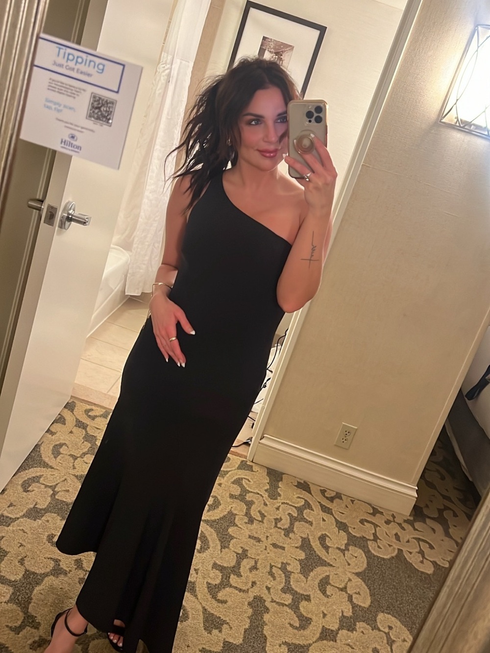 Black formal dress
